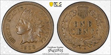 1908-S 1C AU50BN