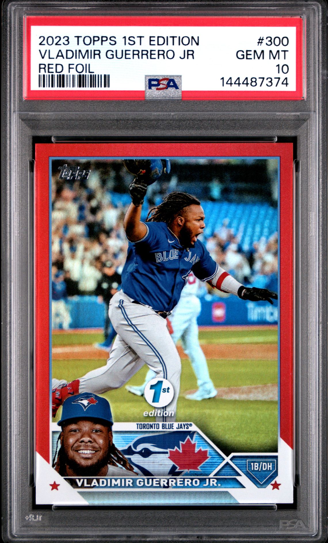 2023 Topps TOPPS 1ST EDITION RED FOIL #300 Vladimir Guerrero Jr front