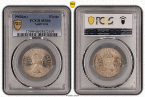 1960(m) Florin KM-60 Ag MS66