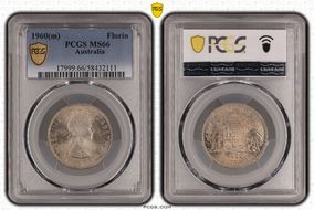 1960(m) Florin KM-60 Ag MS66
