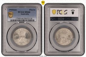 1960(m) Florin KM-60 Ag MS66