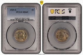 1929-S 5C MS65