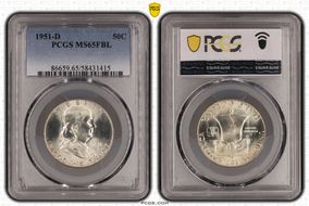 1951-D 50C MS65FBL