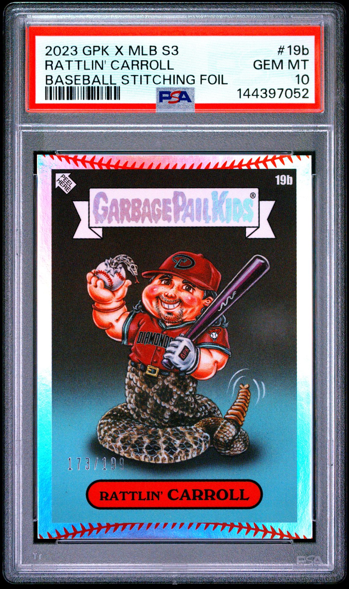 2023 Topps Garbage Pail Kids #19B Rattlin' Carroll front
