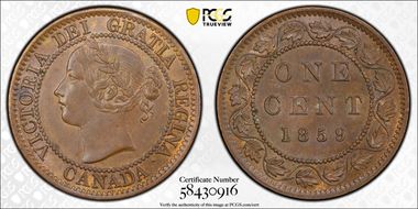 1859 1C DPN9 T1 MS62BN