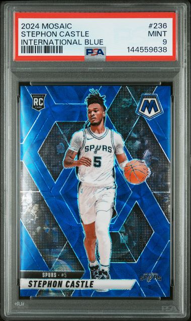 2024 Panini PANINI MOSAIC INTERNATIONAL BLUE #236 Stephon Castle front