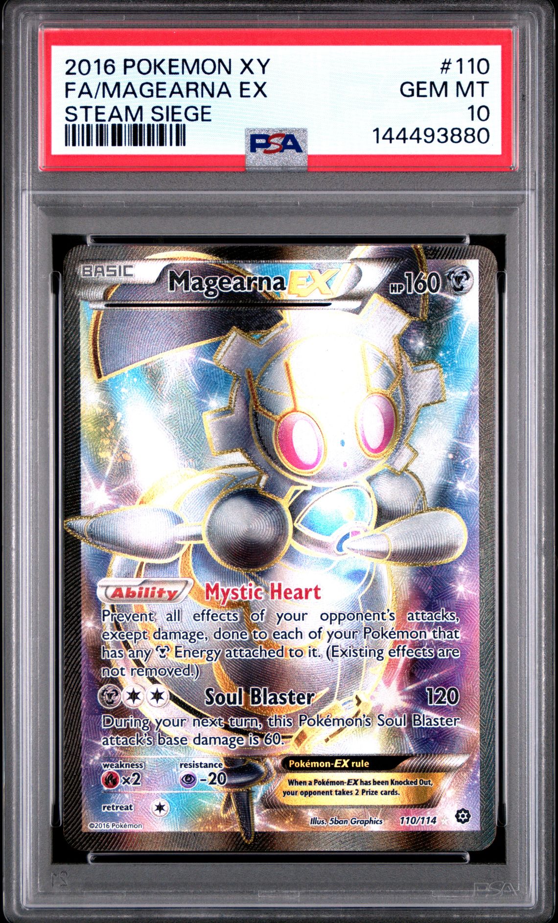 2016 Pokemon POKEMON XY STEAM SIEGE #110 Fa/Magearna Ex front
