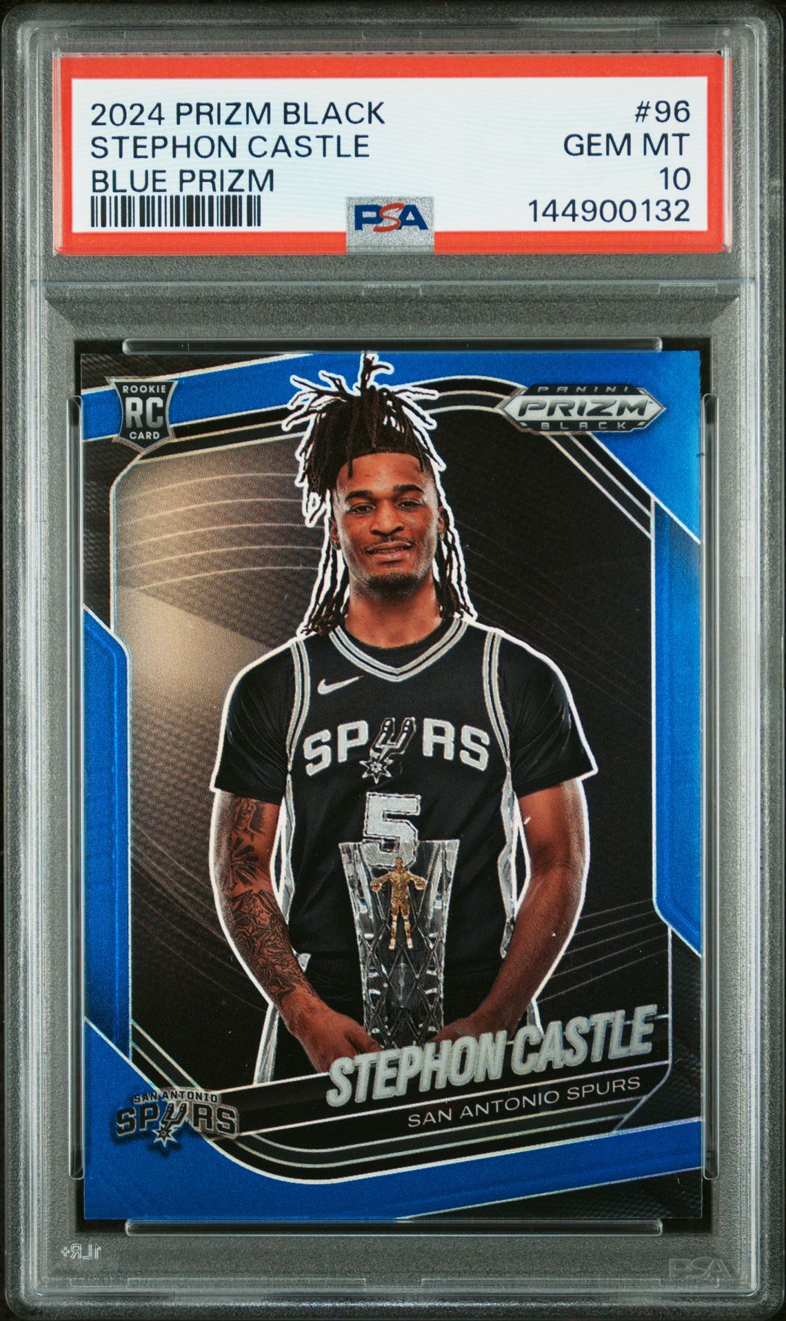 2024 Panini PANINI PRIZM BLACK BLUE PRIZM #96 Stephon Castle front