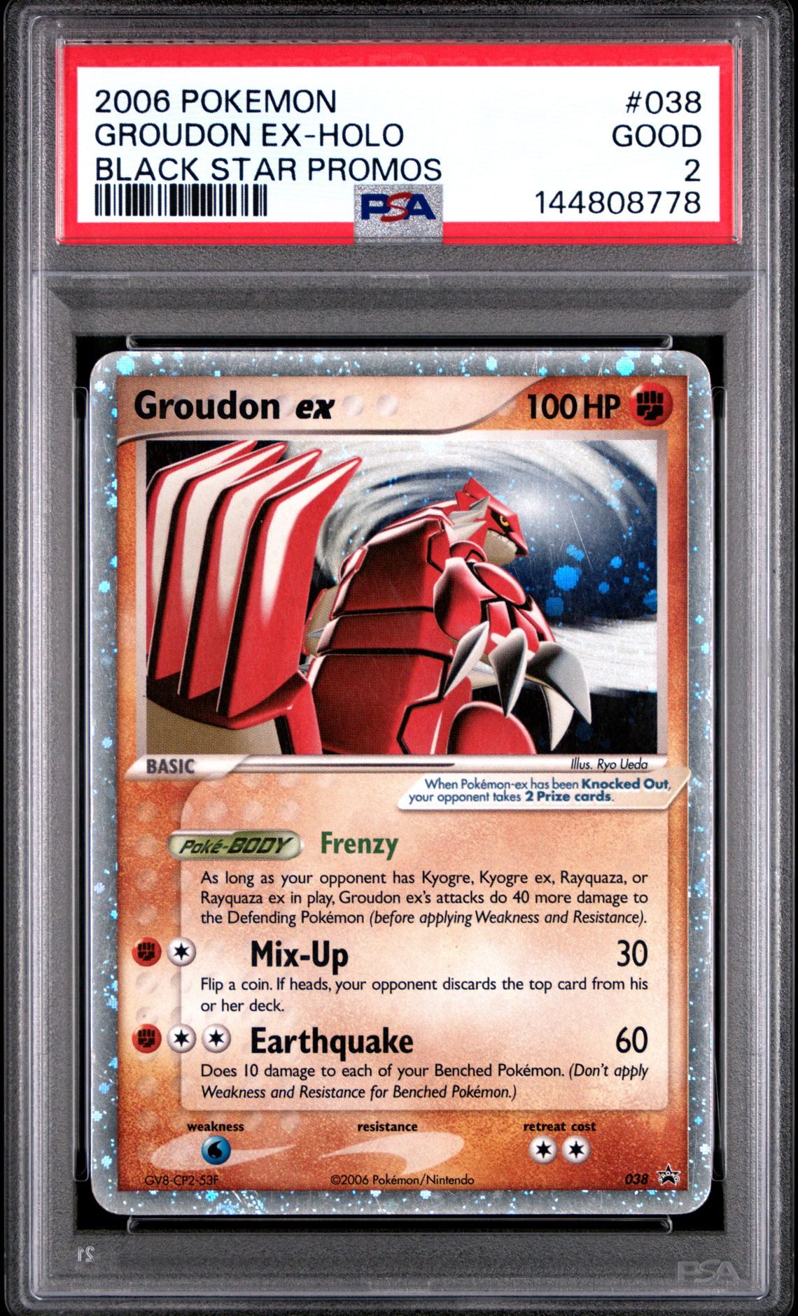 2006 Pokemon POKEMON BLACK STAR PROMOS #038 Groudon Ex-Holo front
