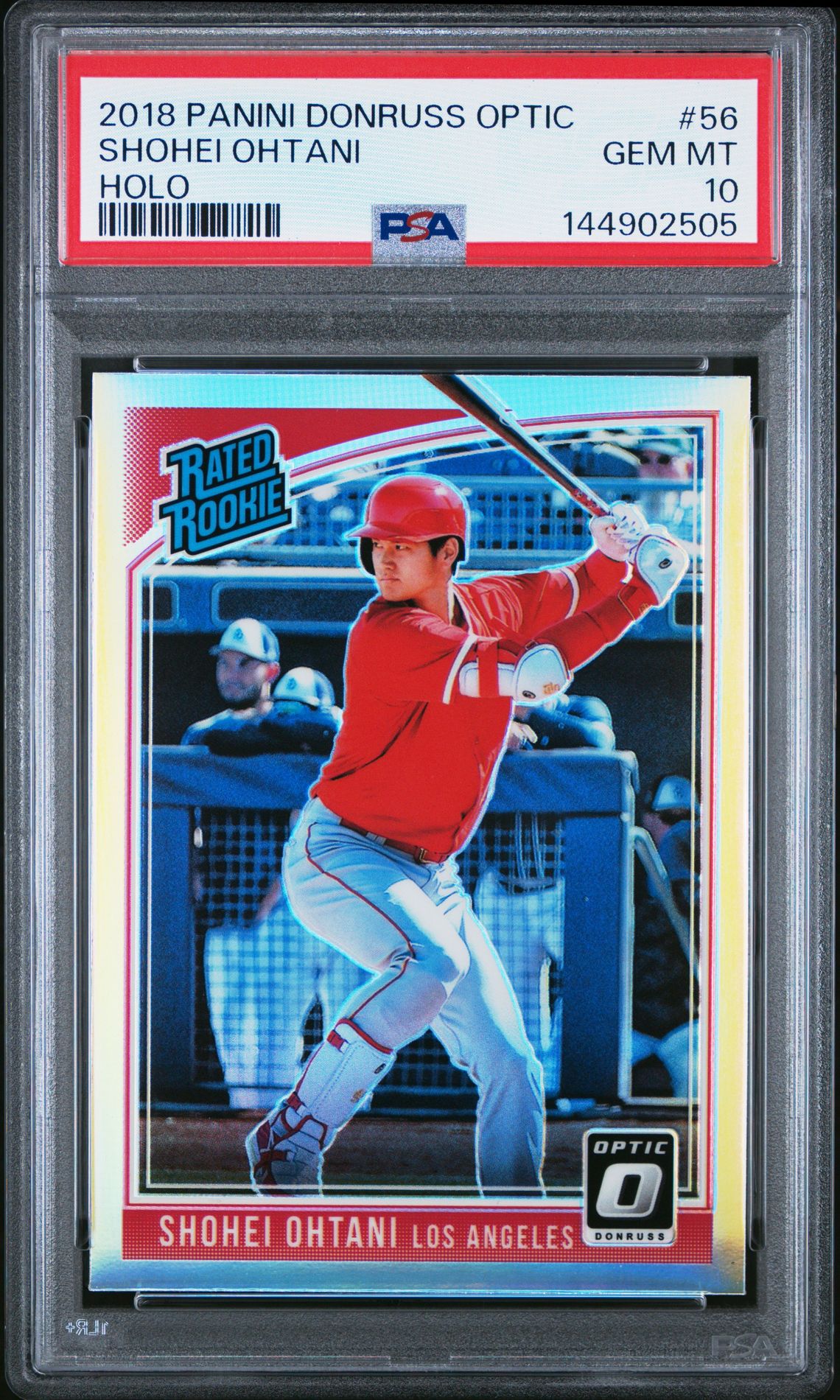 2018 Panini Donruss Optic Holo #56 Shohei Ohtani front