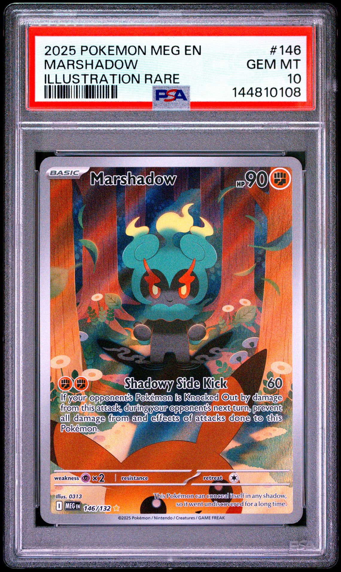 2025 Pokemon POKEMON MEG EN-MEGA EVOLUTION ILLUSTRATION RARE #146 Marshadow front