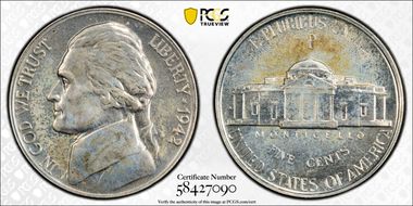 1942-P 5C Silver PR66
