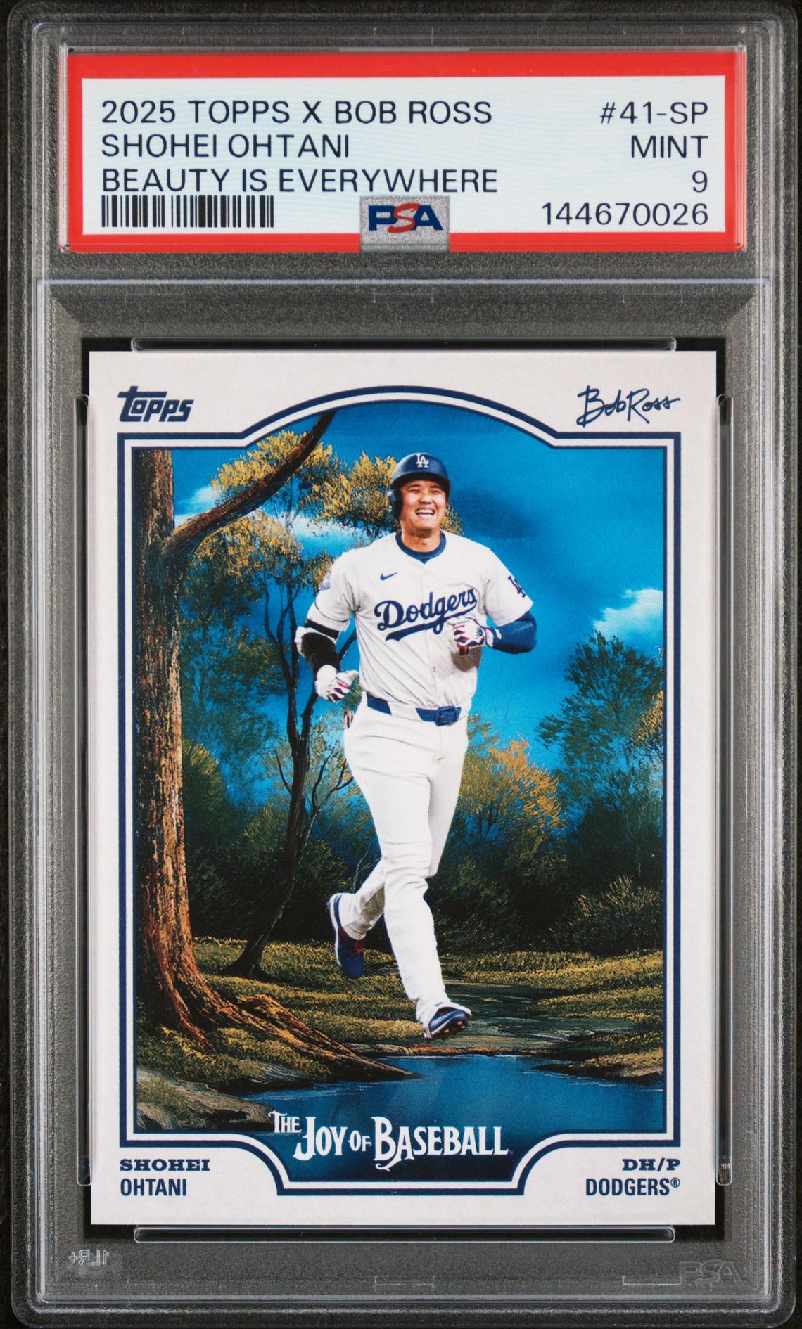 2025 Topps X Bob Ross The Joy Of Baseball Shohei Ohtani #41-Sp (Beauty Is Everywhere) Mint 9 front