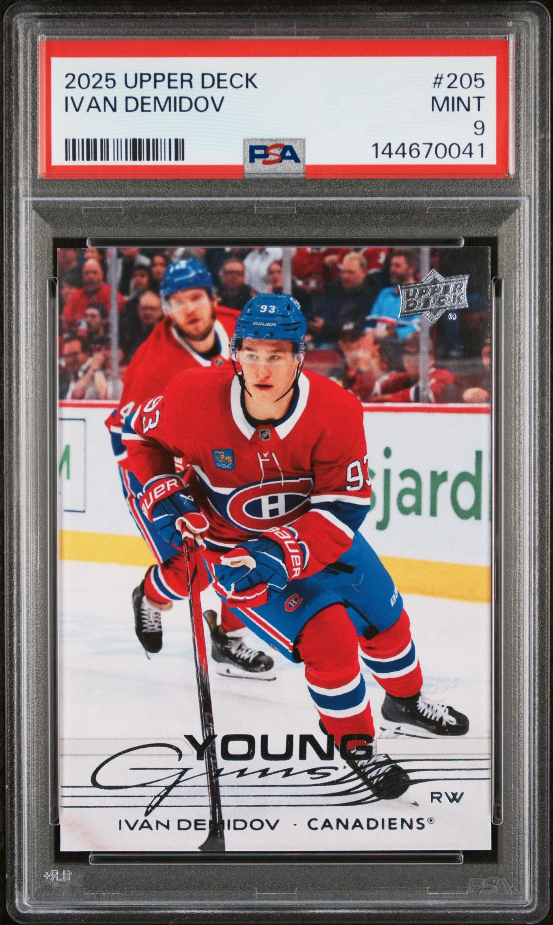 2025 Upper Deck Ivan Demidov #205 Mint 9 front