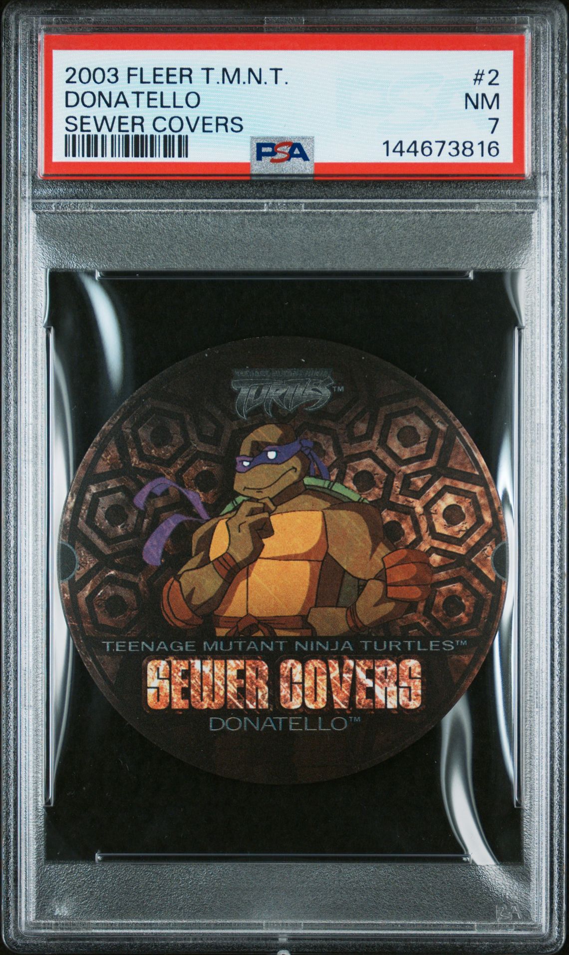 2003 Fleer Teenage Mutant Ninja Turtles Sewer Covers Donatello #2 (Sewer Covers) Nm 7 front