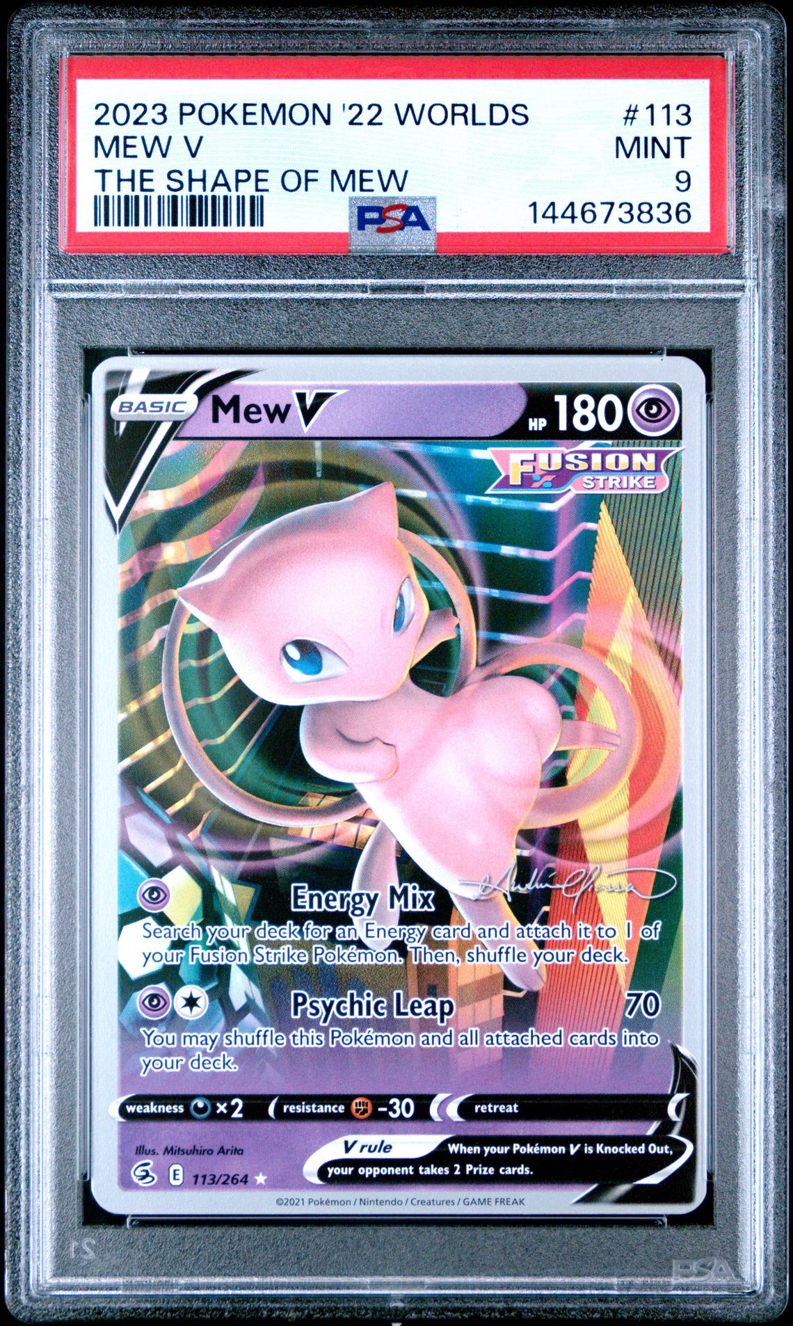 2023 Pokemon 2022 World Championships Deck: The Shape Of Mew Mew V #113 (The Shape Of Mew) Mint 9 front