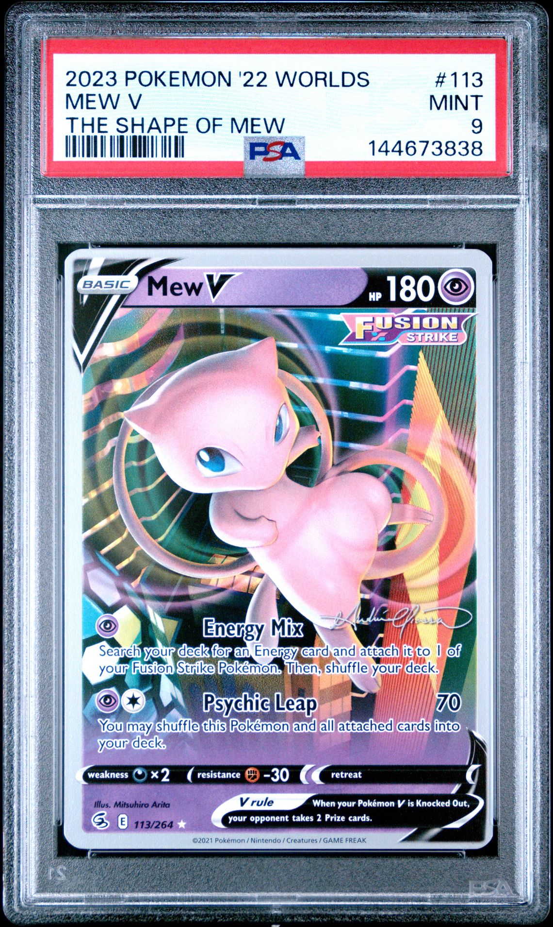 2023 Pokemon 2022 World Championships Deck: The Shape Of Mew Mew V #113 (The Shape Of Mew) Mint 9 front