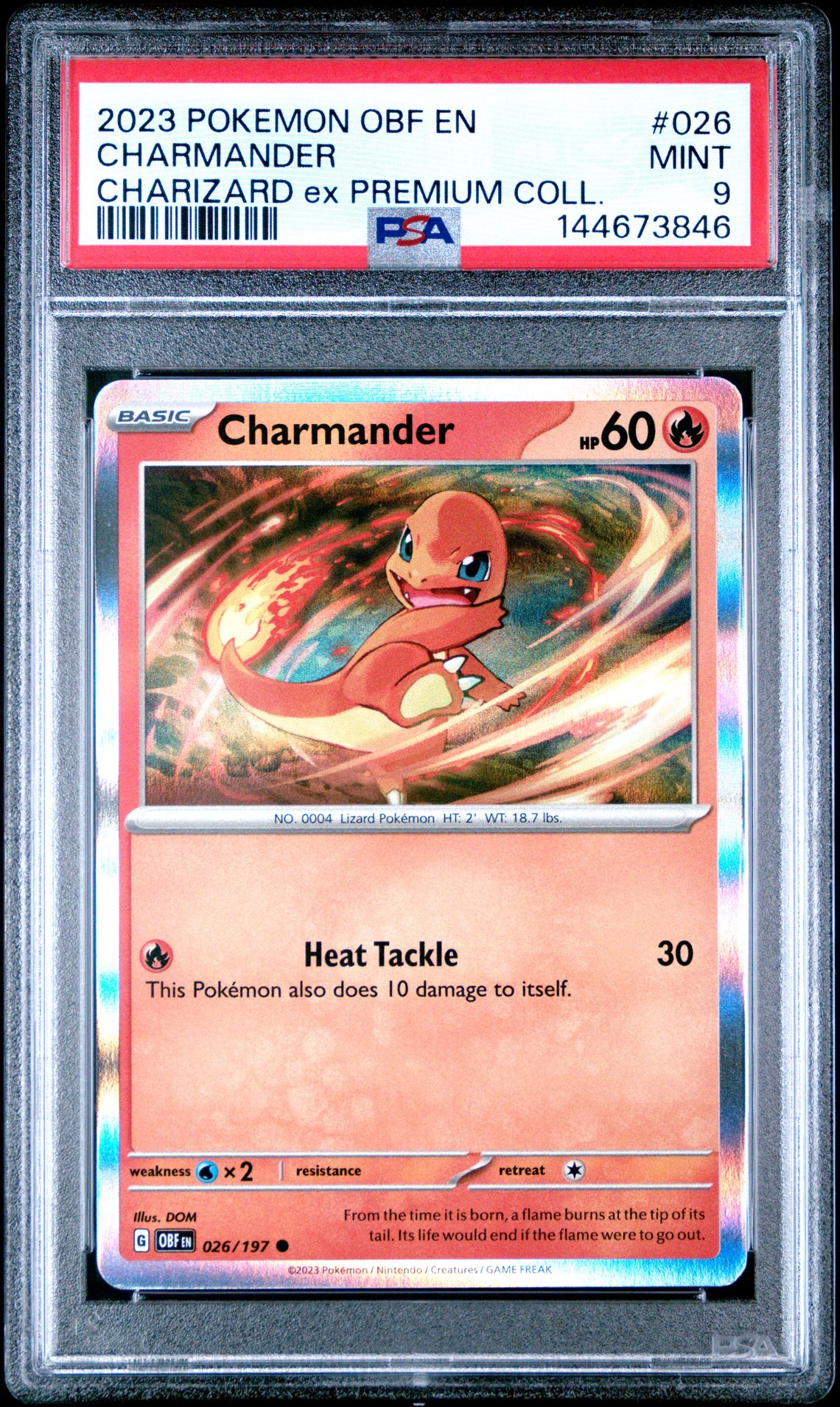 2023 Pokemon Obf En-Obsidian Flames Charmander #026 (Charizard Ex Premium Coll.) Mint 9 front
