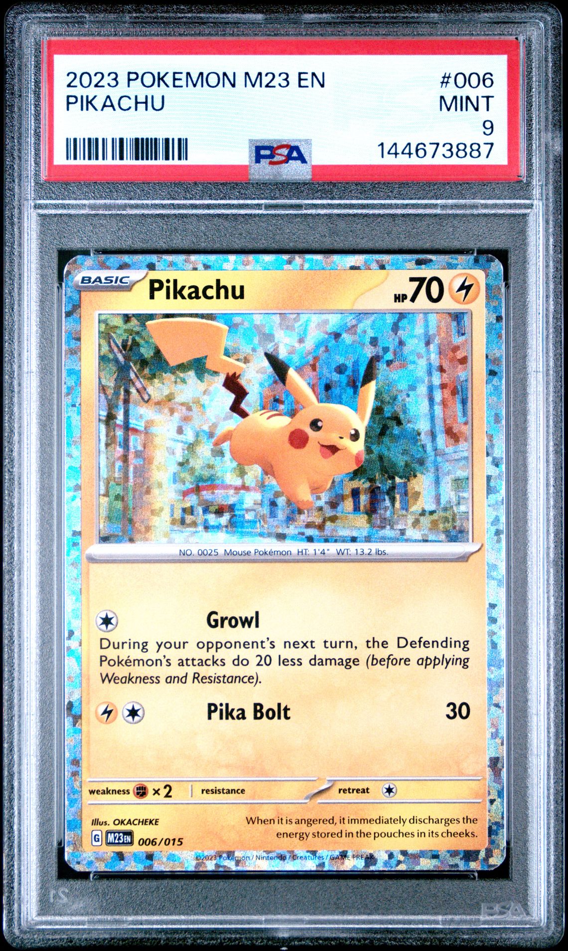 2023 Pokemon M23 En-Mcdonald's Collection Pikachu #006 Mint 9 front