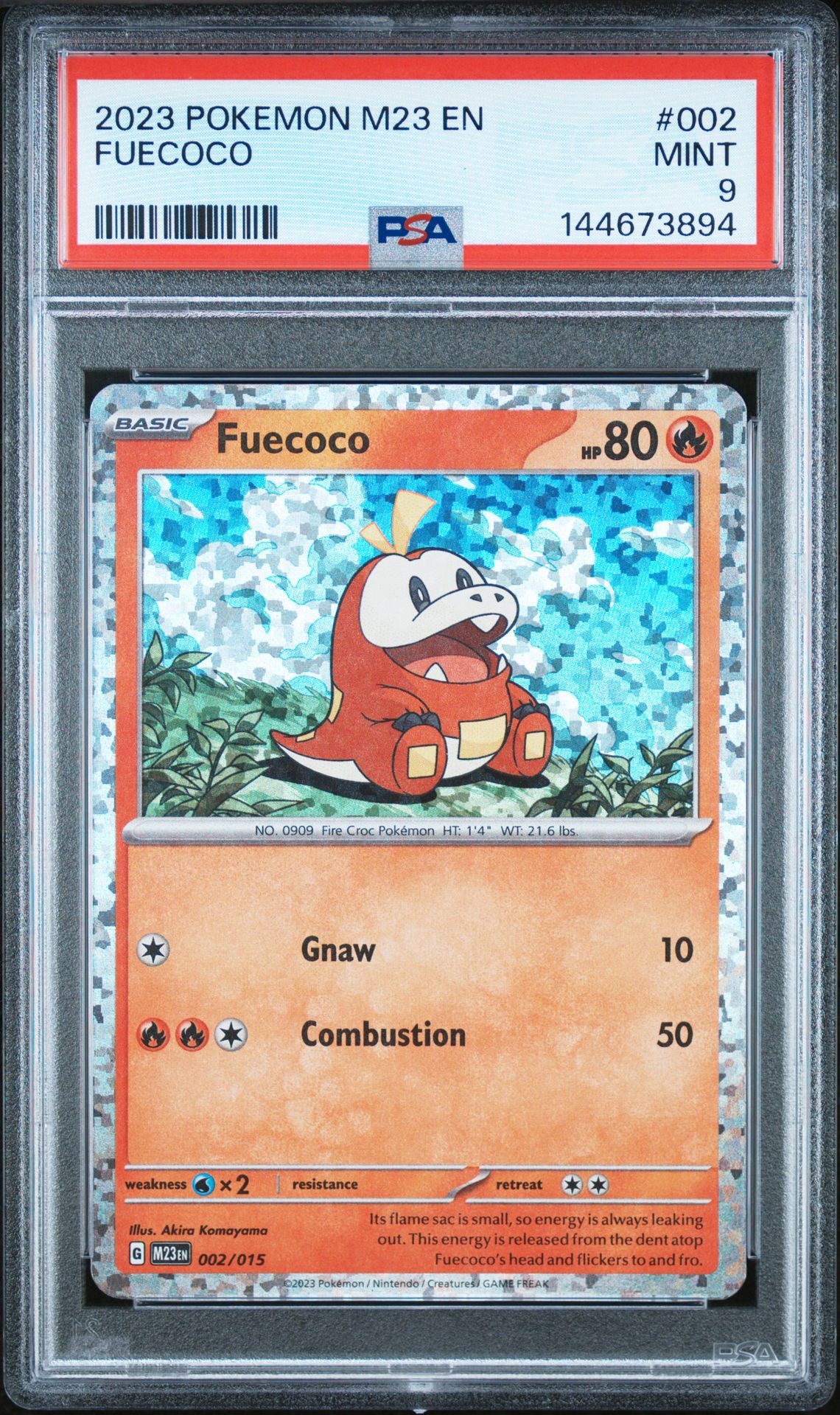 2023 Pokemon M23 En-Mcdonald's Collection Fuecoco #002 Mint 9 front