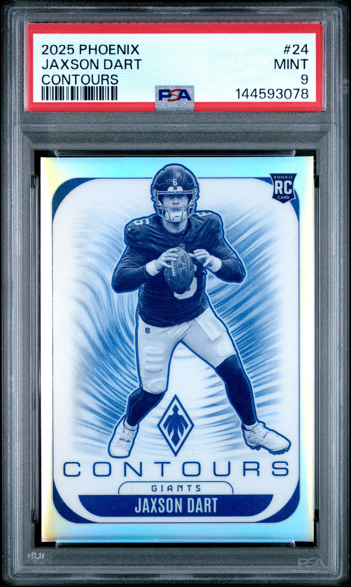 2025 Panini Phoenix Contours Jaxson Dart #24 Mint 9 front