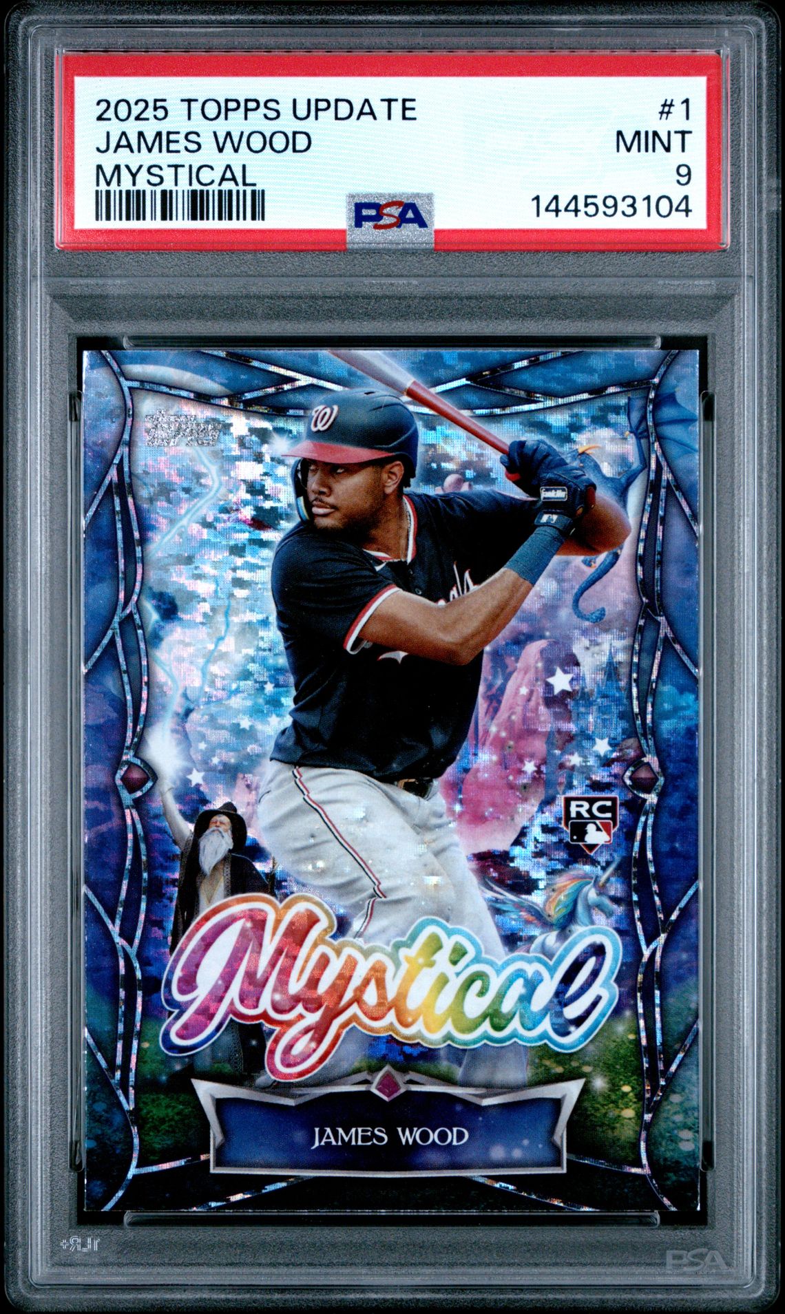 2025 Topps Update Mystical James Wood #1 Mint 9 front