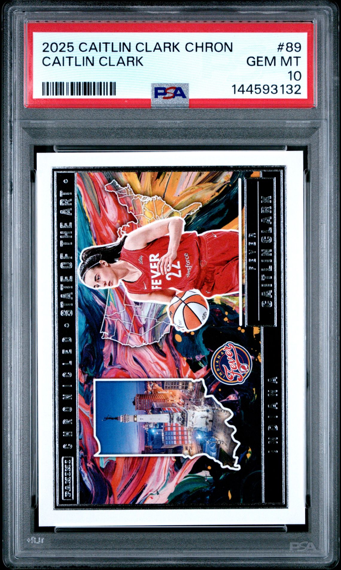 2025 Panini Caitlin Clark Chronicled Caitlin Clark #89 Gem Mt 10 front