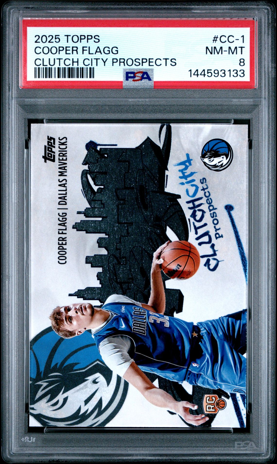 2025 Topps Clutch City Prospects Cooper Flagg #Cc-1 Nm-Mt 8 front