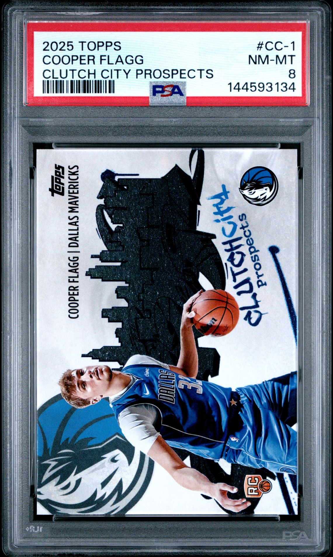 2025 Topps Clutch City Prospects Cooper Flagg #Cc-1 Nm-Mt 8 front