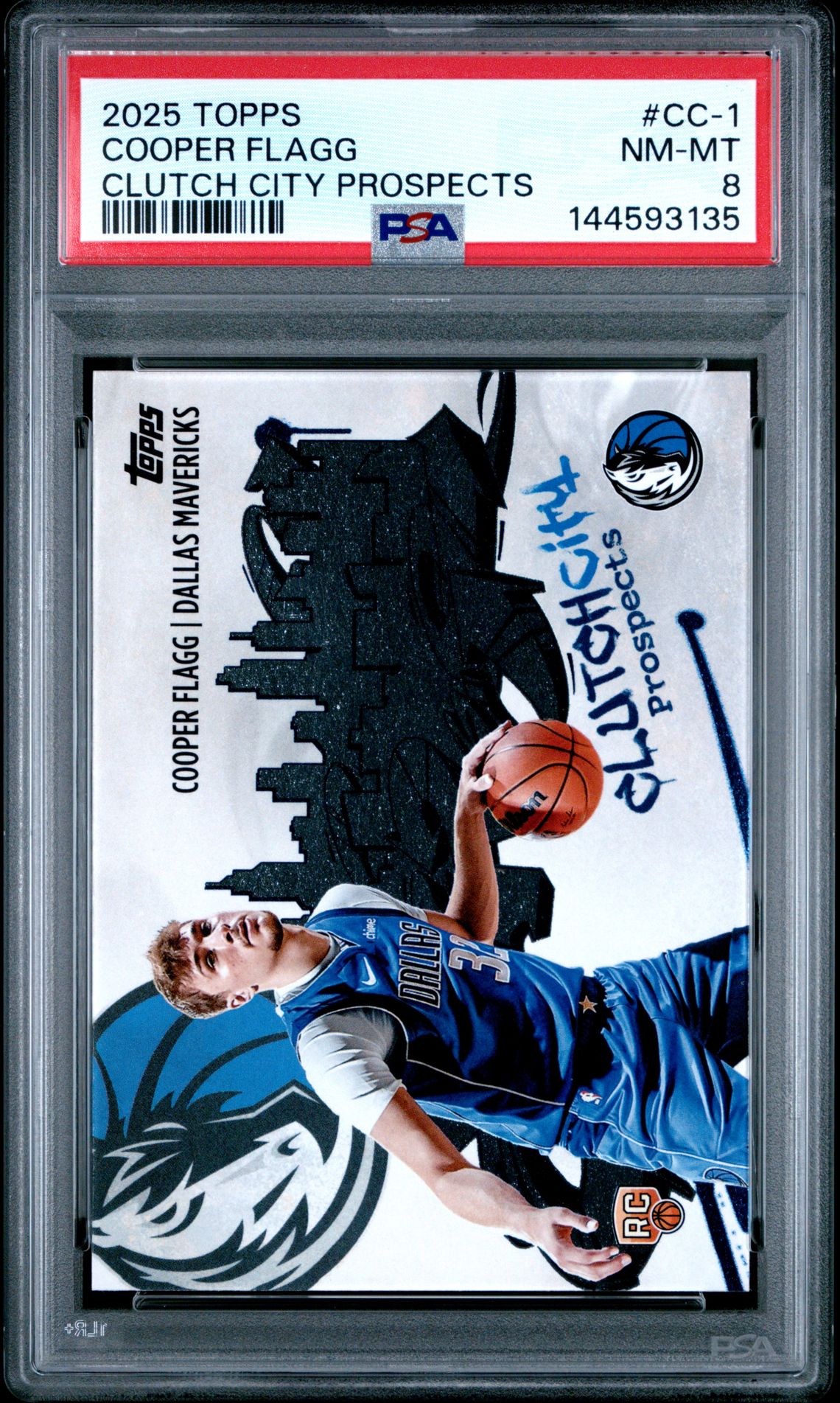 2025 Topps Clutch City Prospects Cooper Flagg #Cc-1 Nm-Mt 8 front