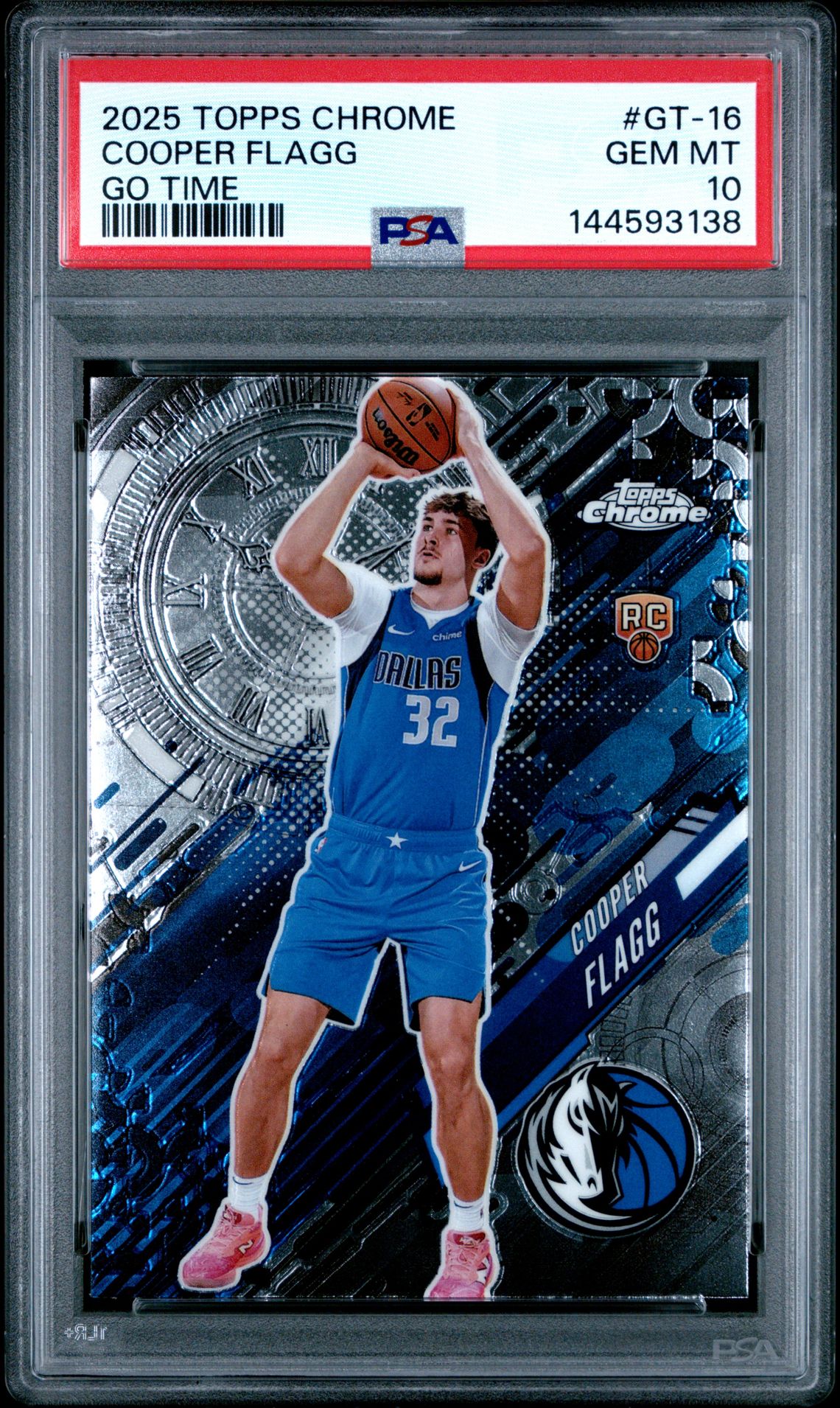 2025 Topps Chrome Go Time Cooper Flagg #Gt-16 Gem Mt 10 front