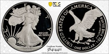 2025-W $1 Silver Eagle PR67DCAM