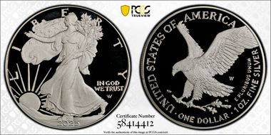 2025-W $1 Silver Eagle PR69DCAM