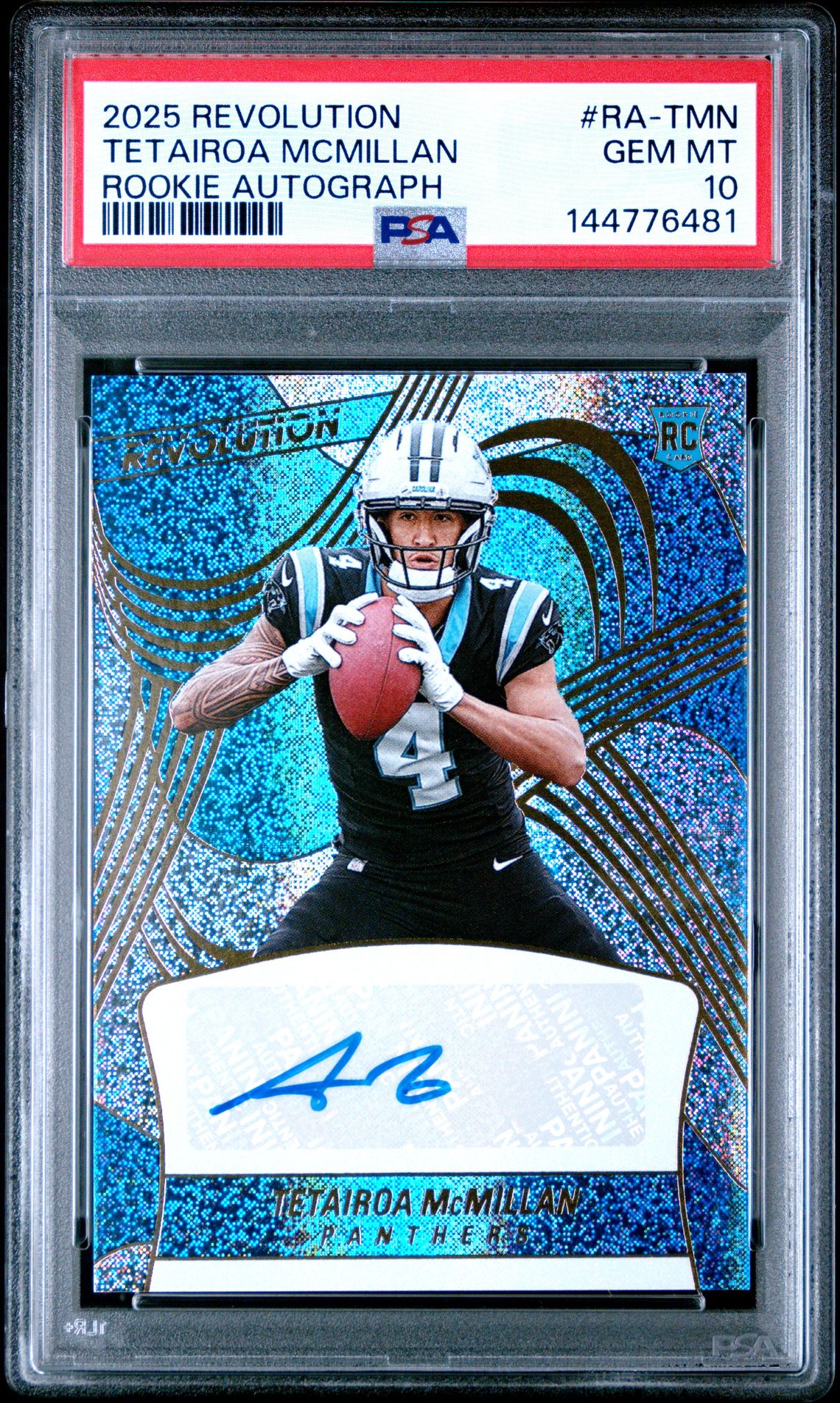 2025 Panini Revolution Rookie Autographs Tetairoa Mcmillan #Ra-Tmn Gem Mt 10 front