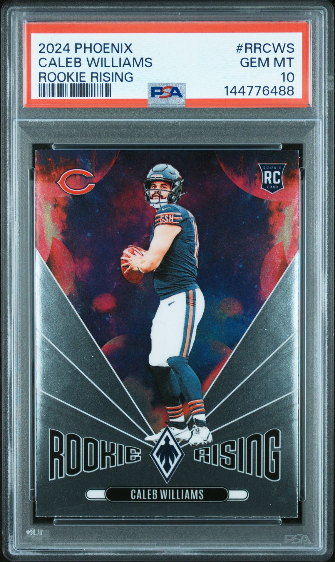 2024 Panini Phoenix Rookie Rising Caleb Williams #Rrcws Gem Mt 10 front