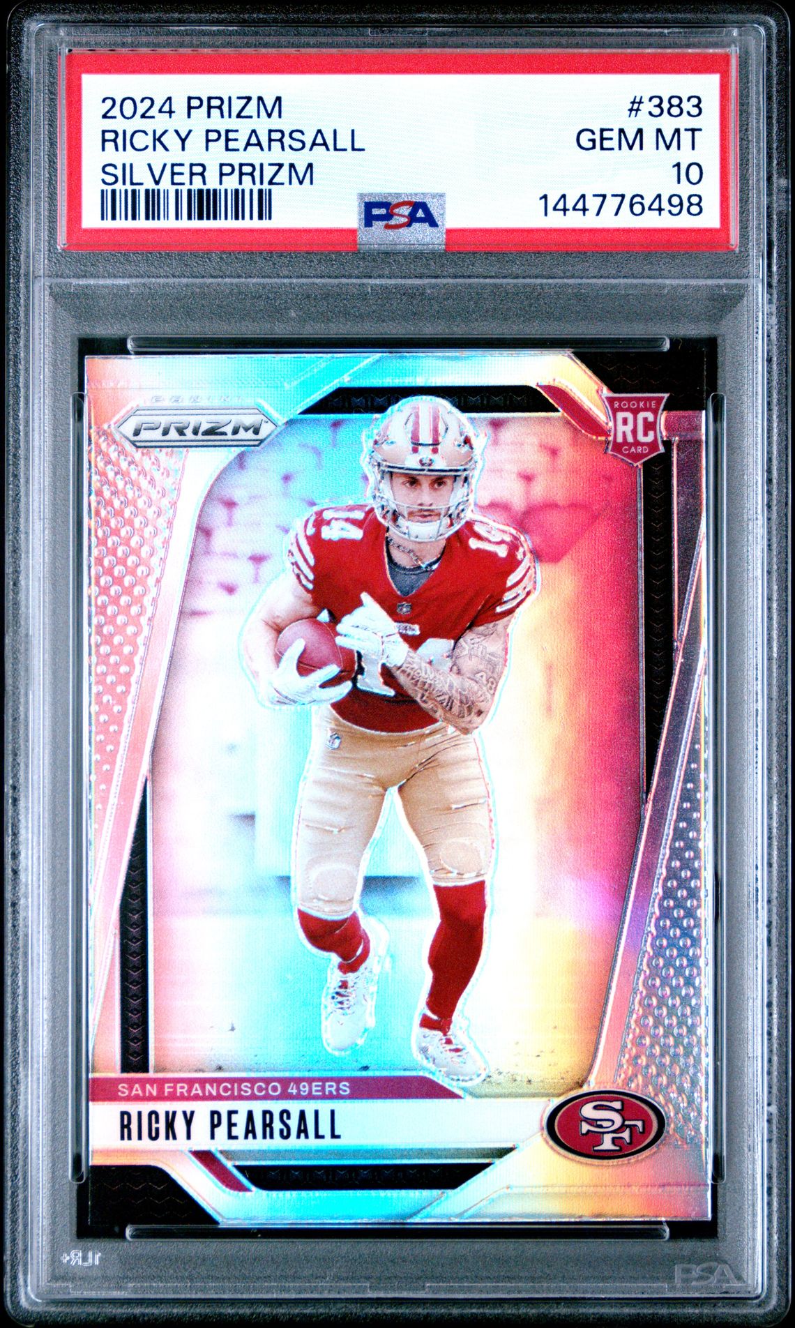 2024 Panini Prizm Ricky Pearsall #383 (Silver Prizm) Gem Mt 10 front