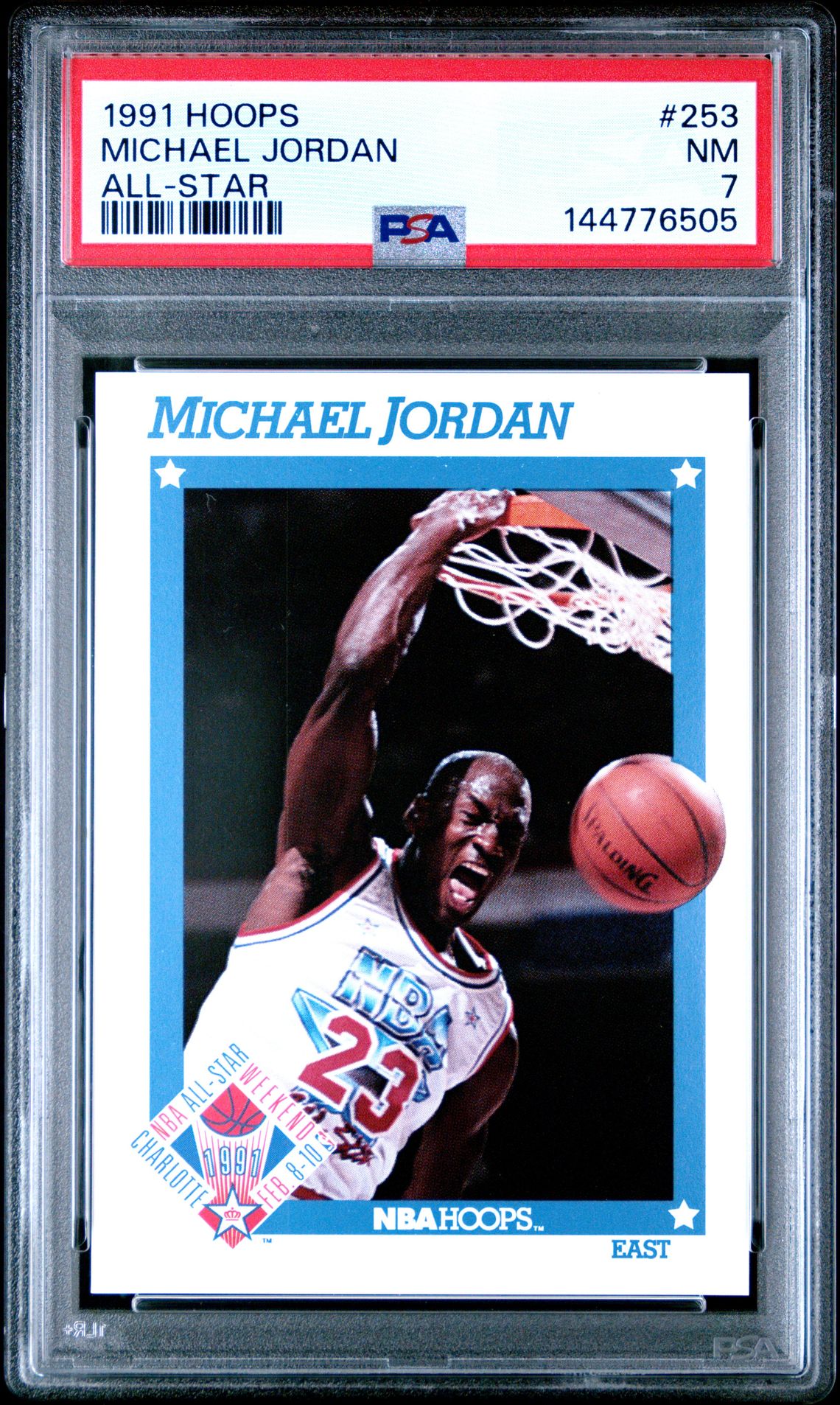 1991 Hoops Michael Jordan #253 (All-Star) Nm 7 front