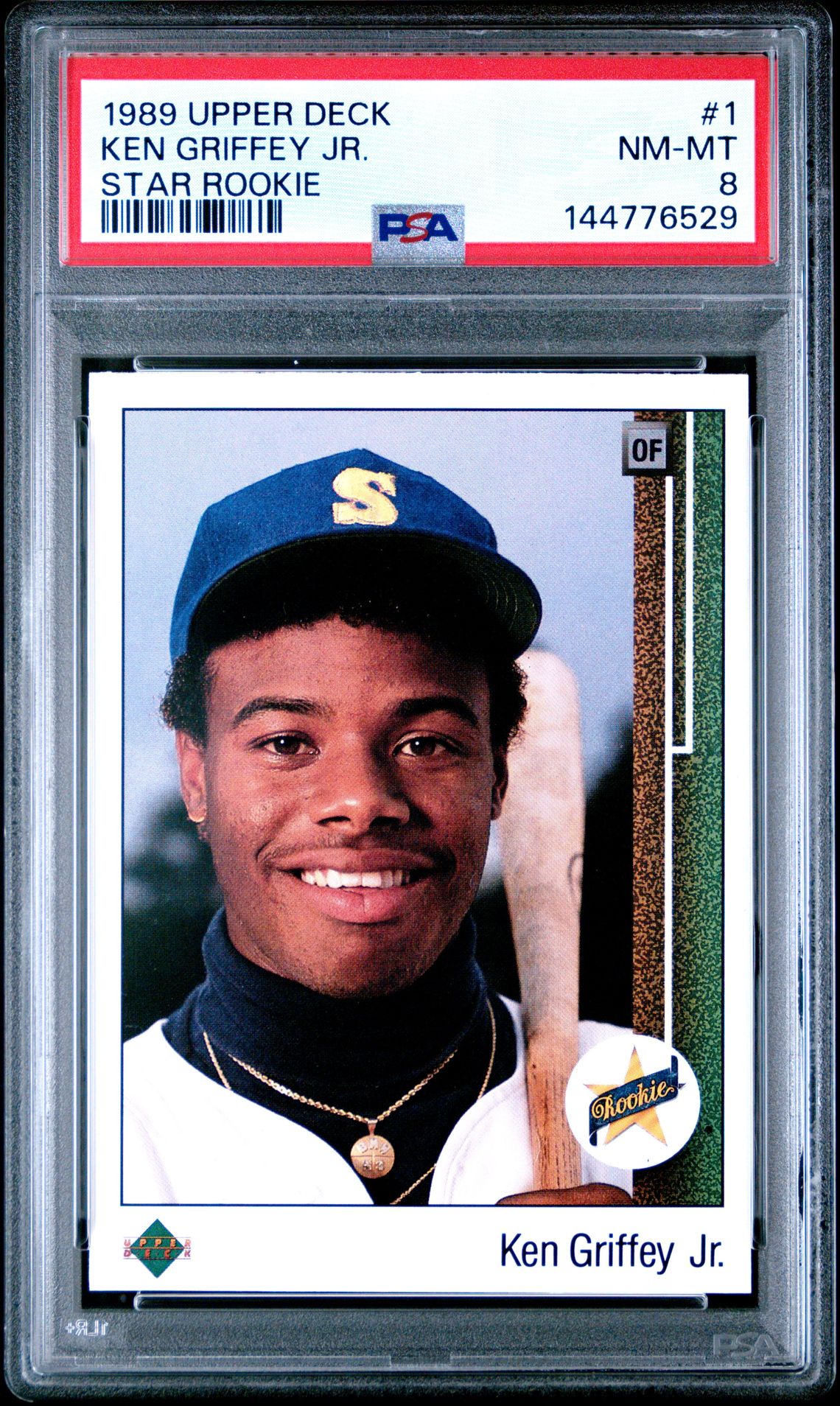 1989 Upper Deck Ken Griffey Jr. #1 (Star Rookie) Nm-Mt 8 front