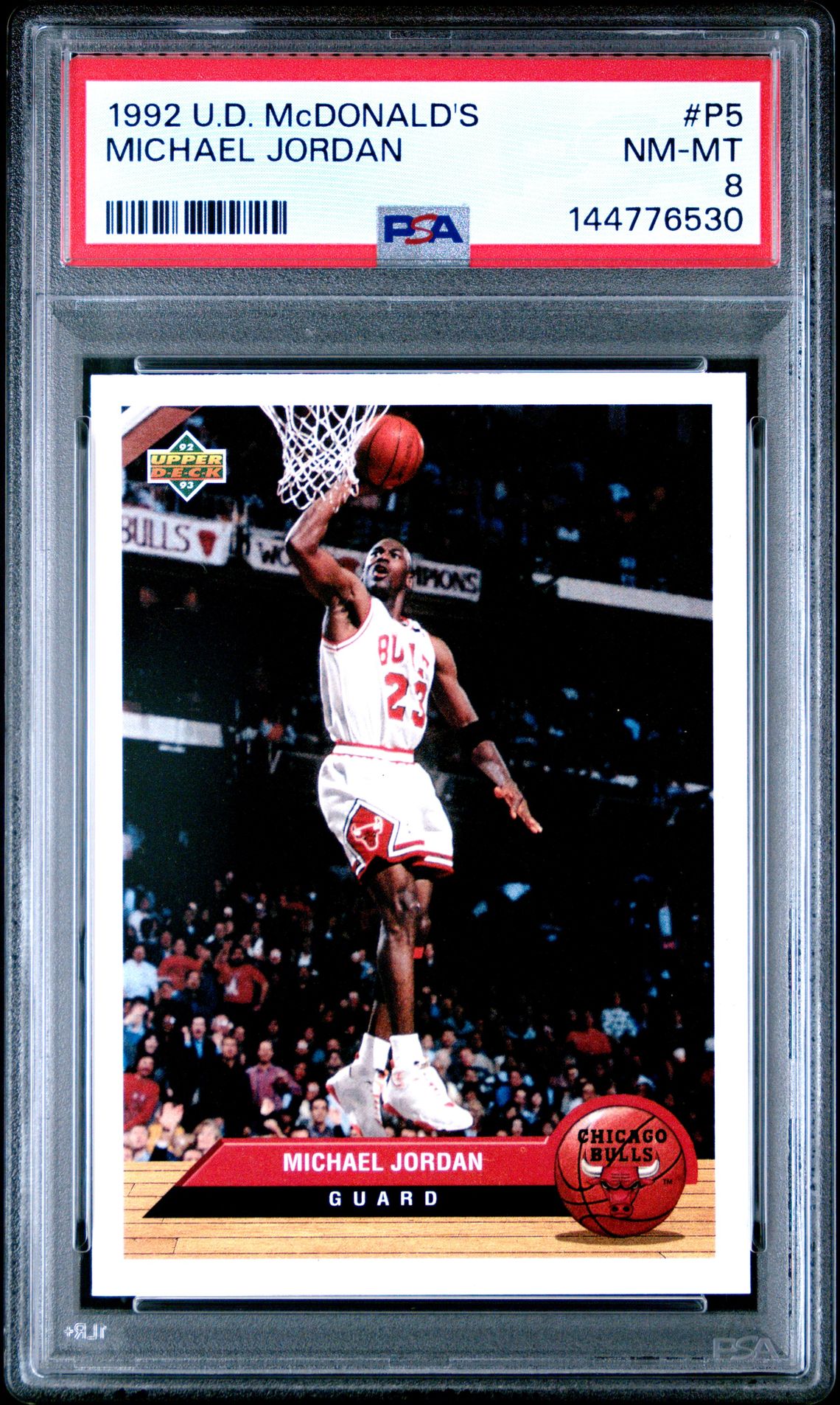 1992 Upper Deck Mcdonald's Michael Jordan #P5 Nm-Mt 8 front