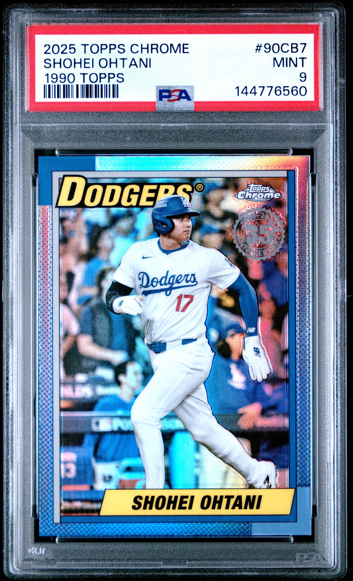 2025 Topps Chrome 1990 Topps Shohei Ohtani #90Cb7 Mint 9 front