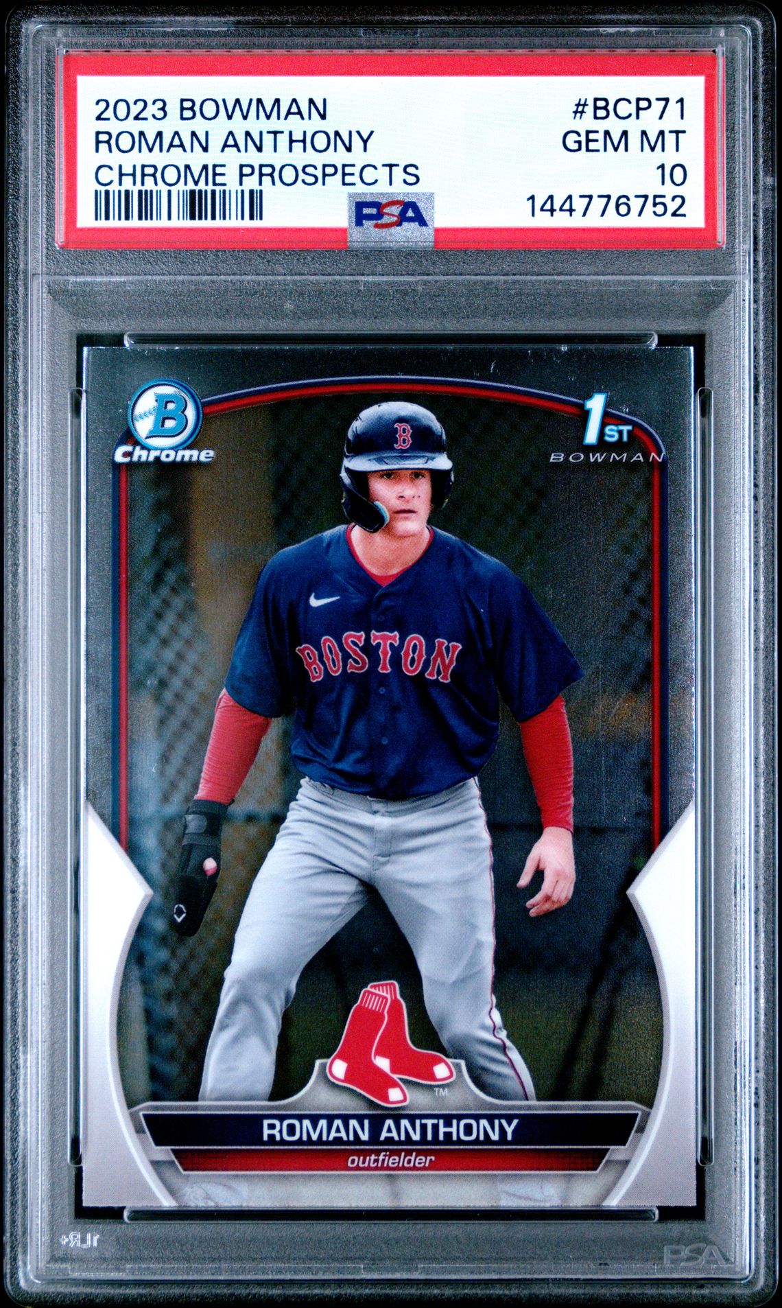 2023 Bowman BOWMAN CHROME PROSPECTS CHROME PROSPECTS #BCP71 Roman Anthony front