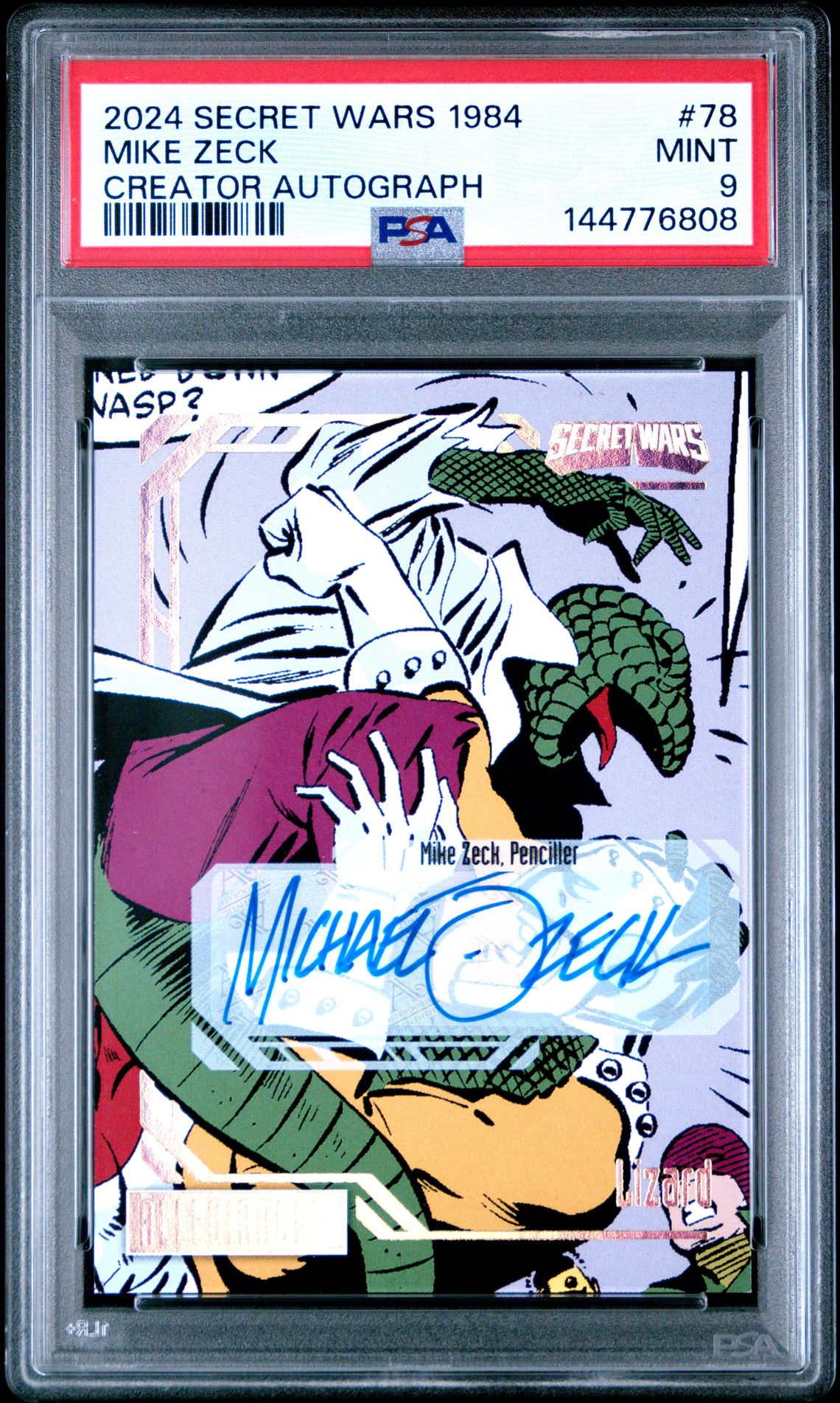 2024 Upper Deck Marvel Allegiance Secret Wars 1984 Mike Zeck #78 (Creator Autograph) Mint 9 front