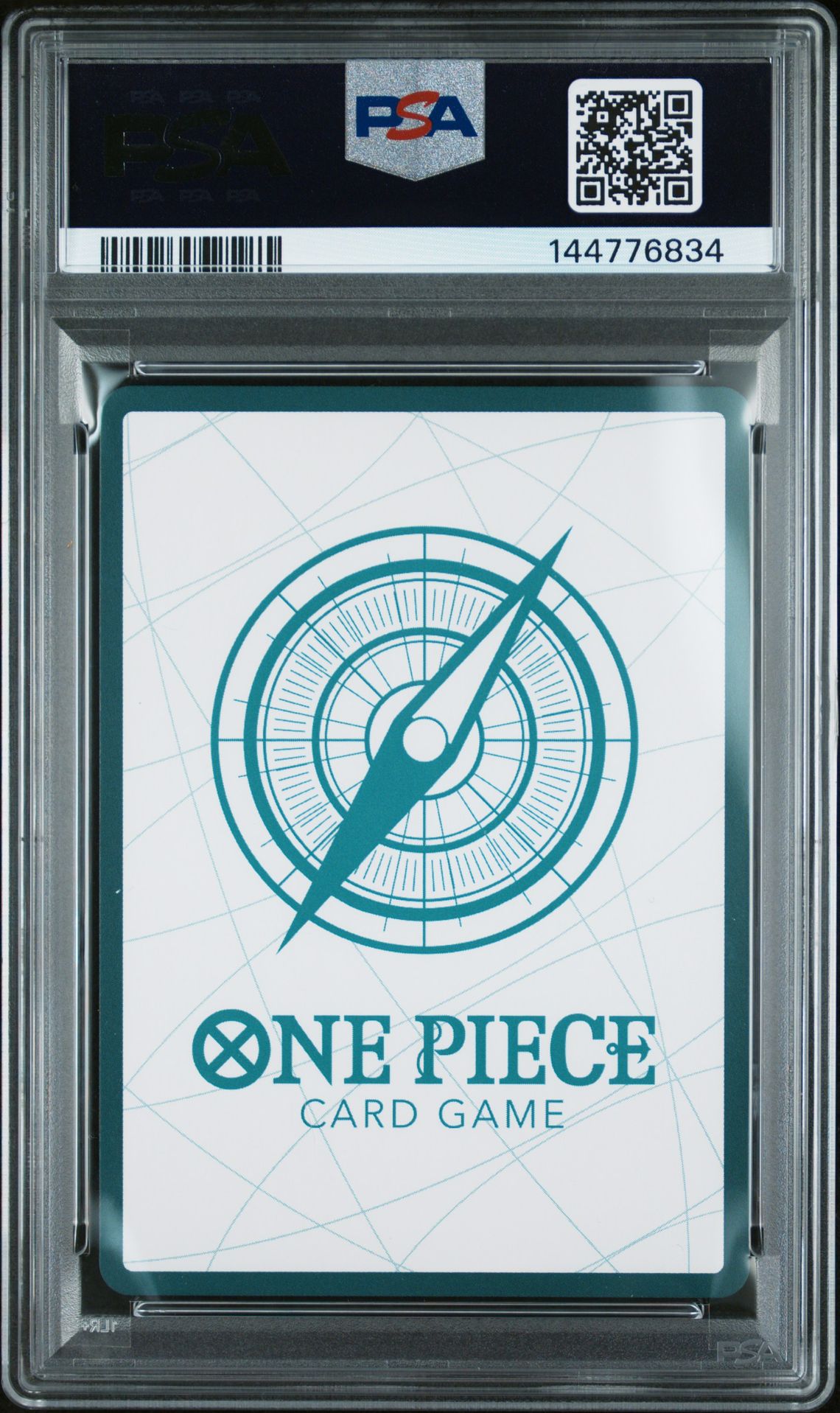 2025 One Piece Op13-Carrying On His Will Don!! Card (Alternate Art) Gem Mt 10 back view - PSA certificate #144776834