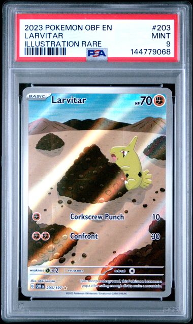 2023 Pokemon Obfen Pa Illustration Rare #203 Larvitar front