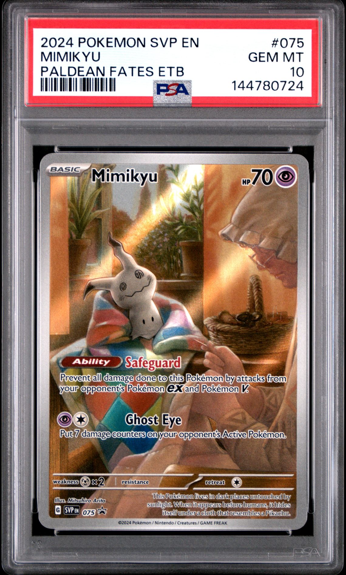 2024 Pokemon Scarlet & Violet #075 Mimikyu front