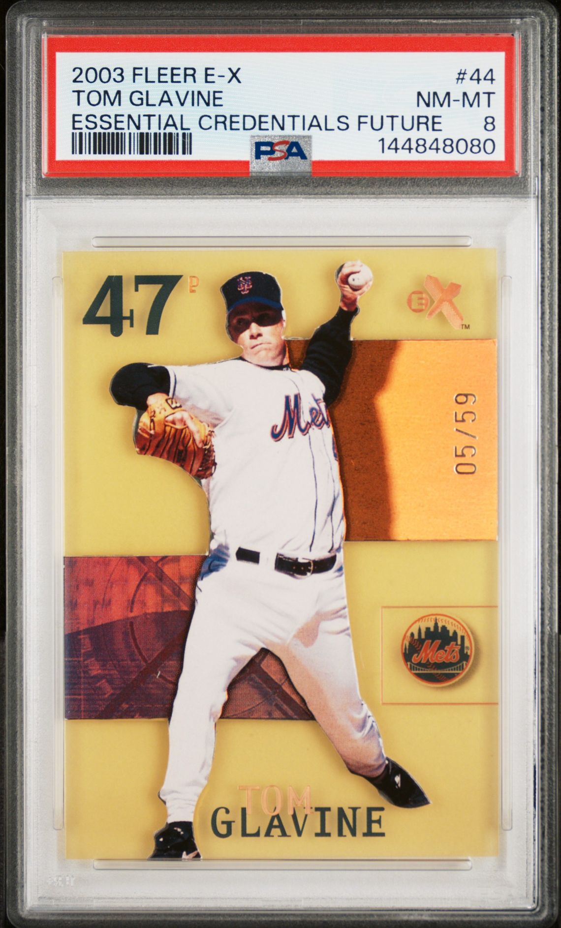 2003 Fleer FLEER E-X ESSENTIAL CREDENTIALS FUTURE #44 Tom Glavine front