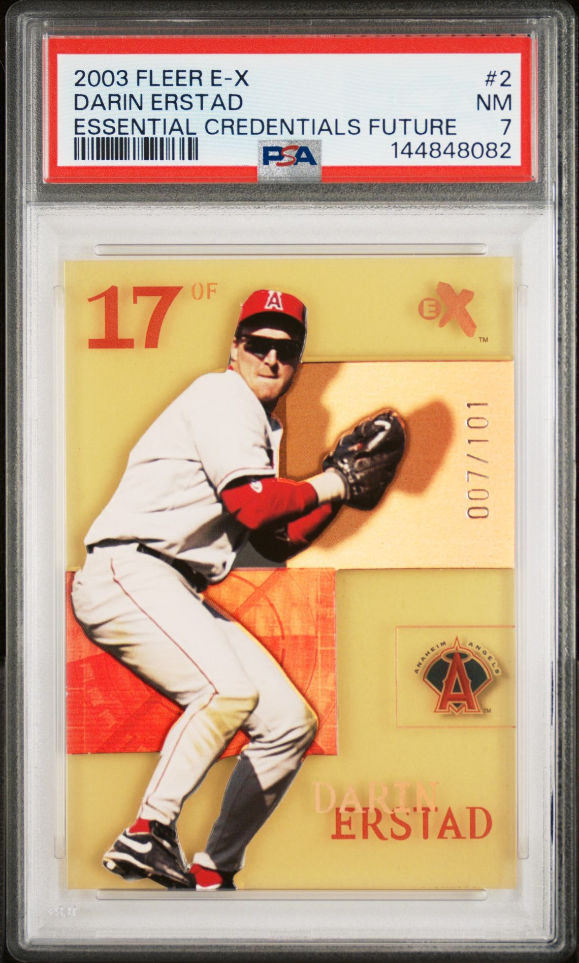 2003 Fleer FLEER E-X ESSENTIAL CREDENTIALS FUTURE #2 Darin Erstad front