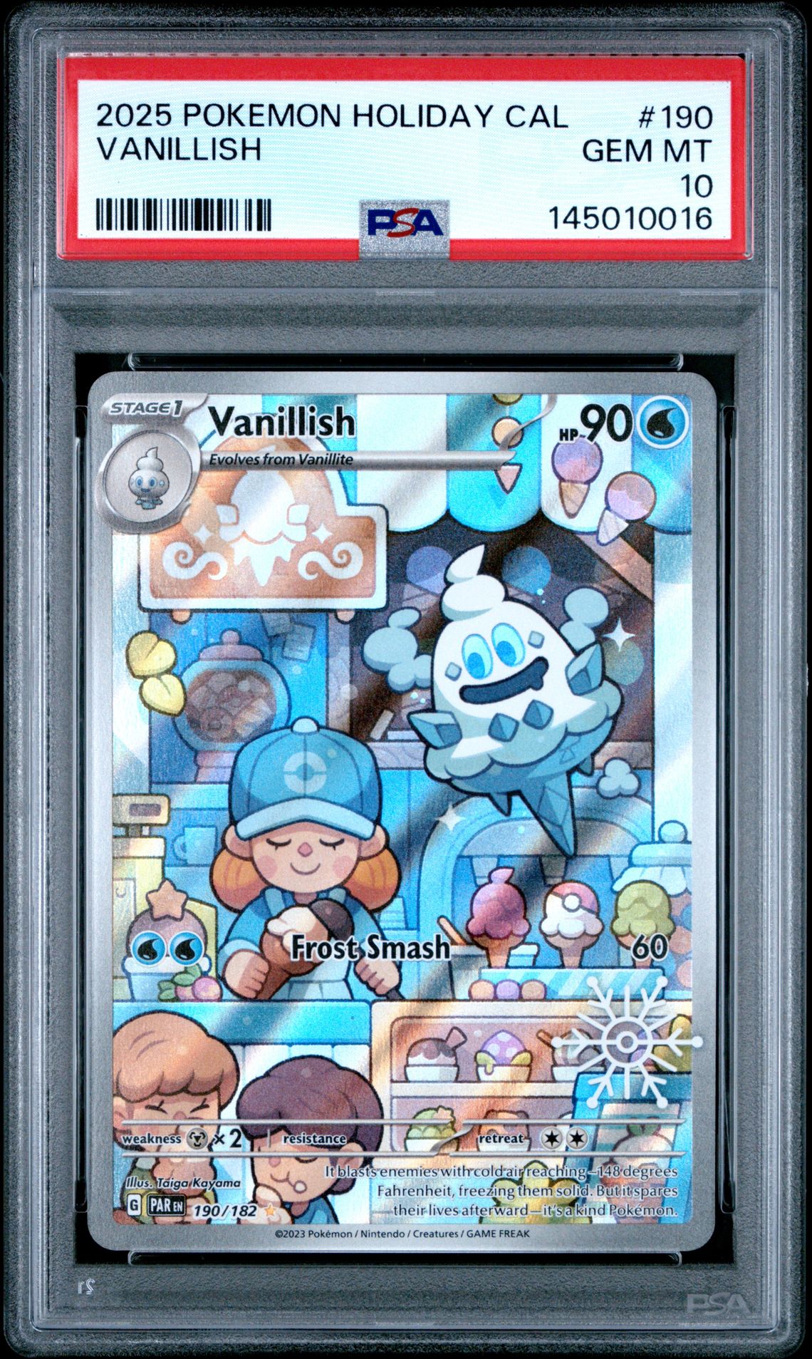 2025 Pokemon POKEMON HOLIDAY CALENDAR #190 Vanillish front