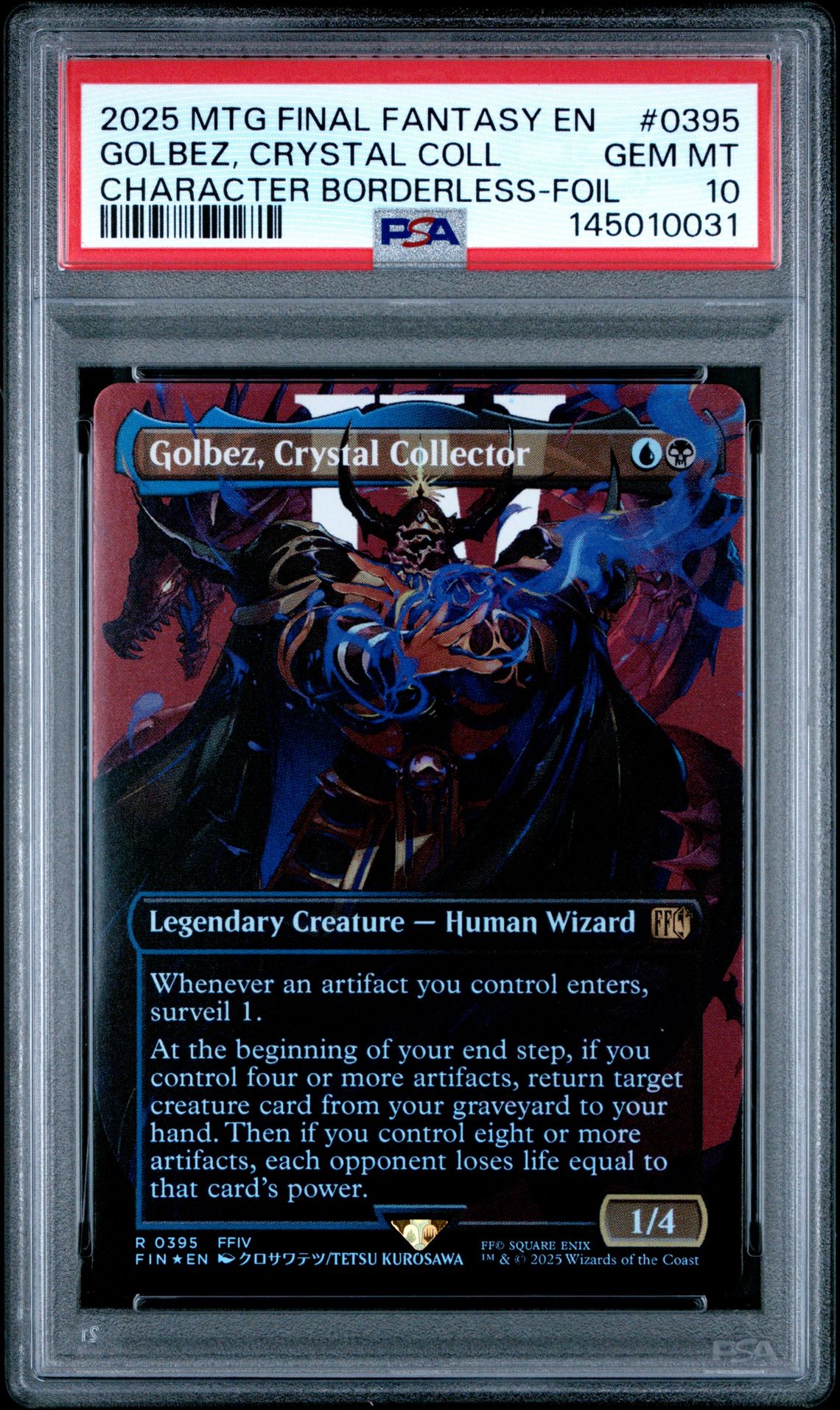 2025 MTG MAGIC THE GATHERING FINAL FANTASY CHARACTER BORDERLESS-FOIL #0395 Golbez, Crystal Coll front