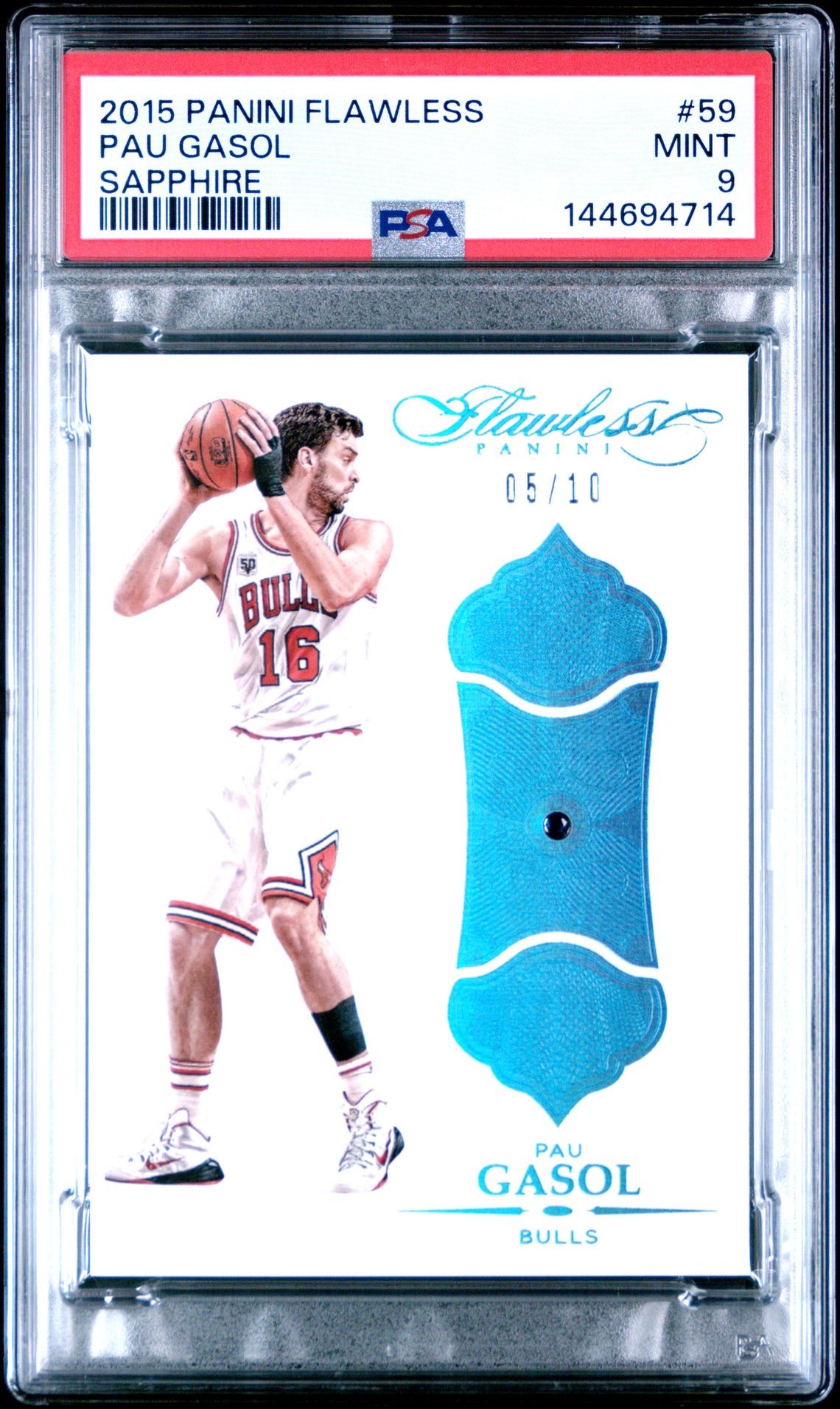 2015 Panini PANINI FLAWLESS SAPPHIRE #59 Pau Gasol front